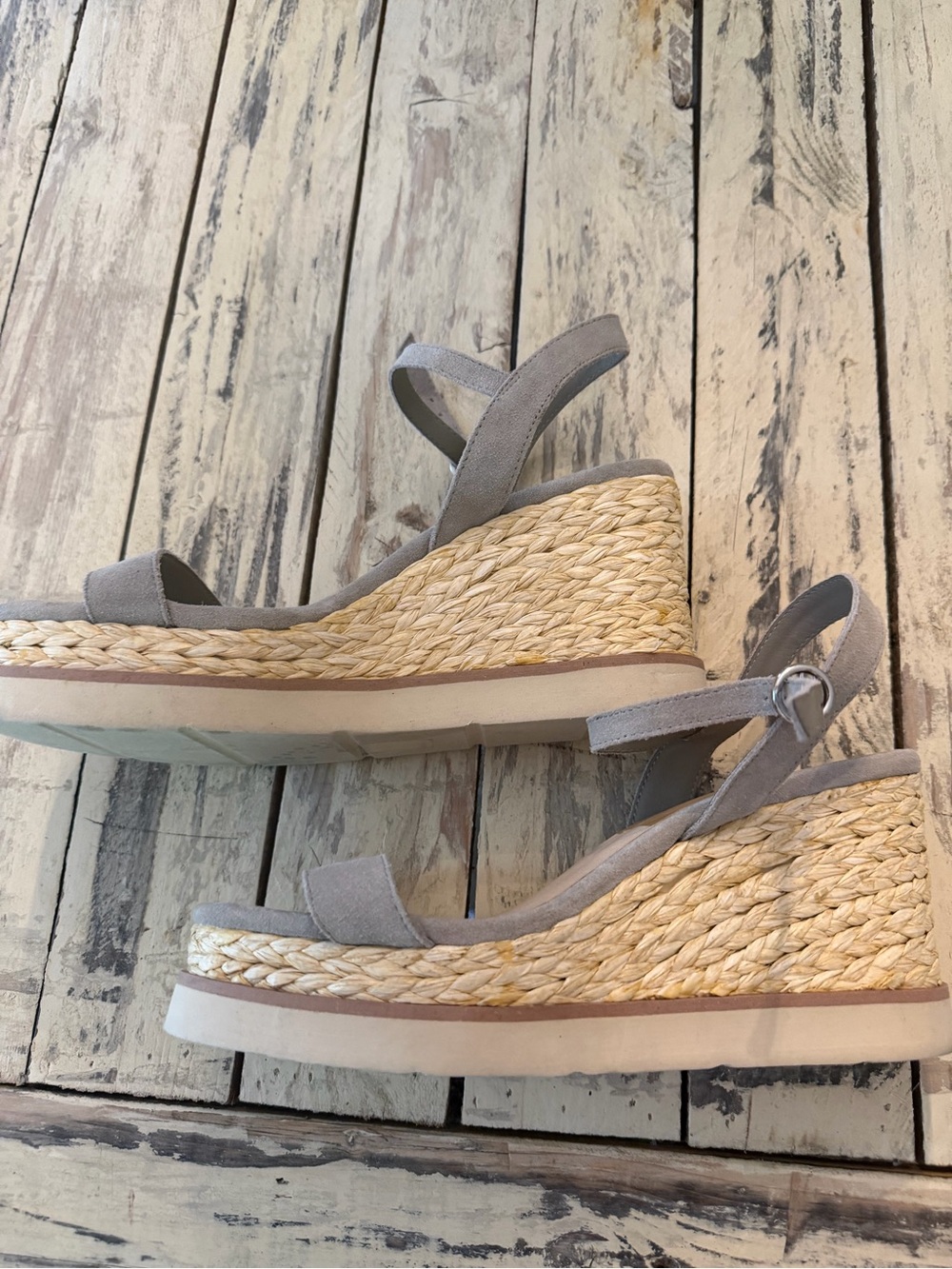 dolce vita espadrille wedge grey suede - Picture 2 of 3